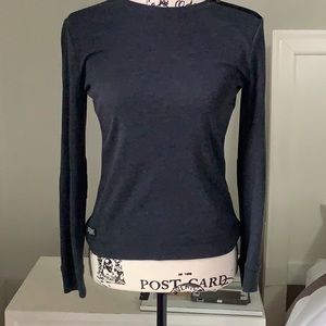 Ralph Lauren co. Gray Cotton long sleeve top